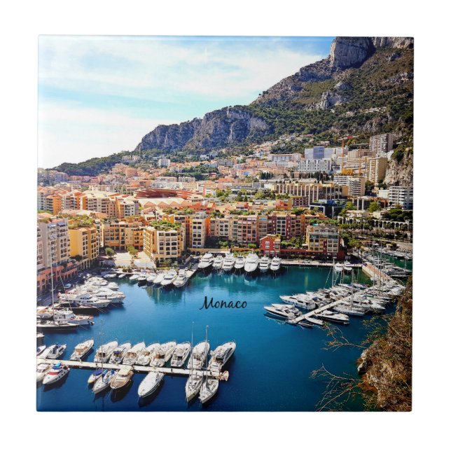 Monaco Port Ceramic Tile (Front)
