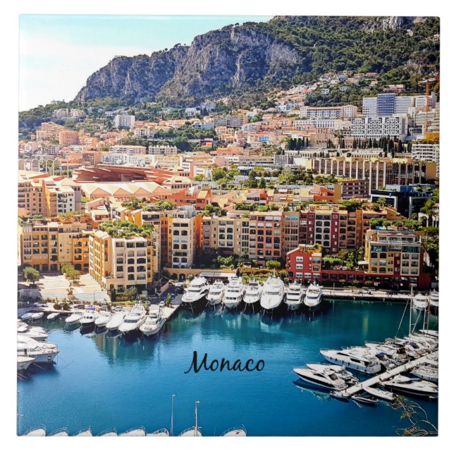 Monaco Port Ceramic Tile (Front)