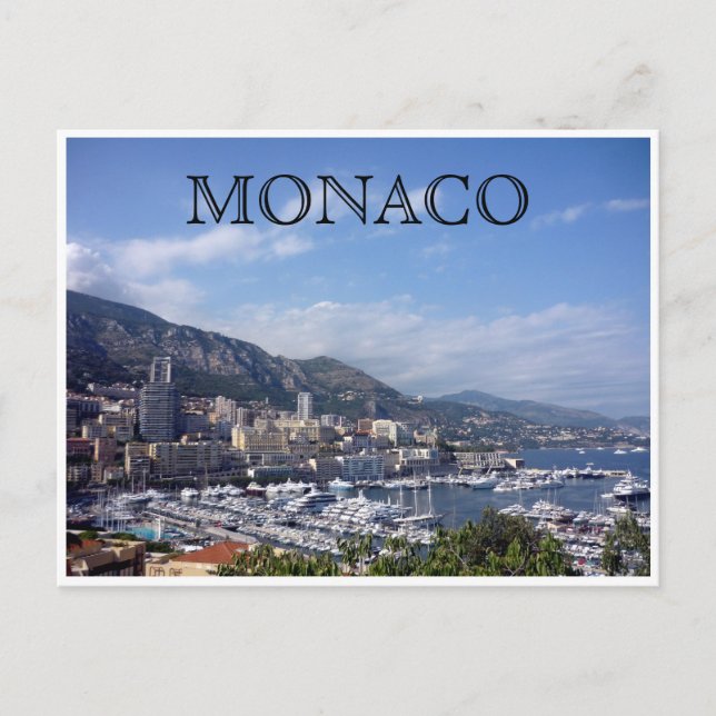 monaco port postcard (Front)