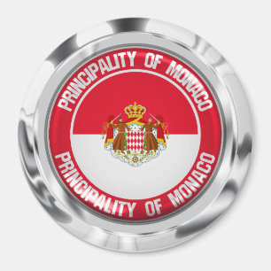 Monaco Round Emblem Magnet