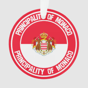 Monaco Round Emblem Ornament
