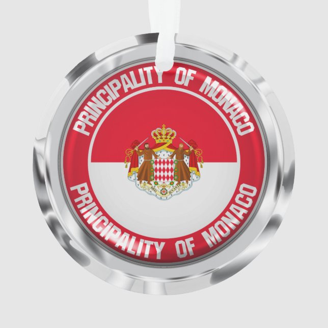 Monaco Round Emblem Ornament (Back)