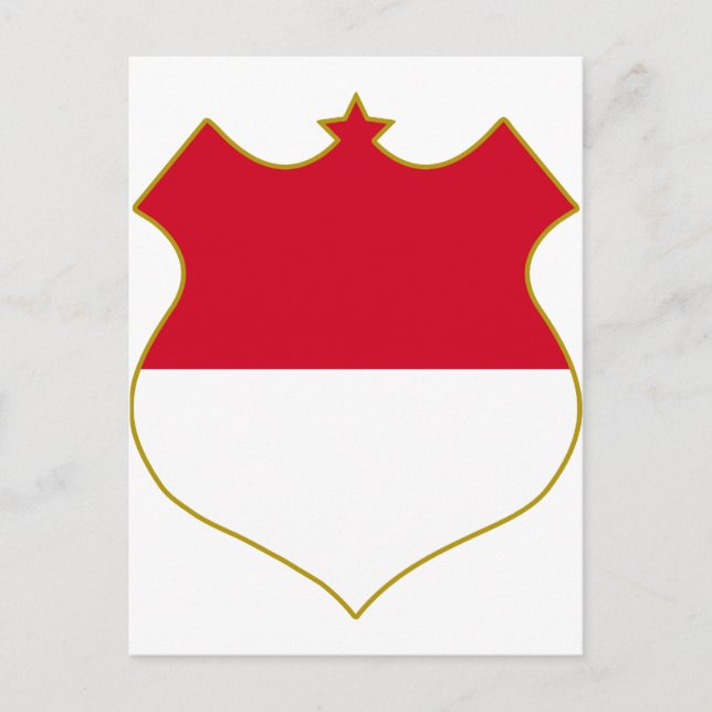 Monaco-shield.png Postcard (Front)