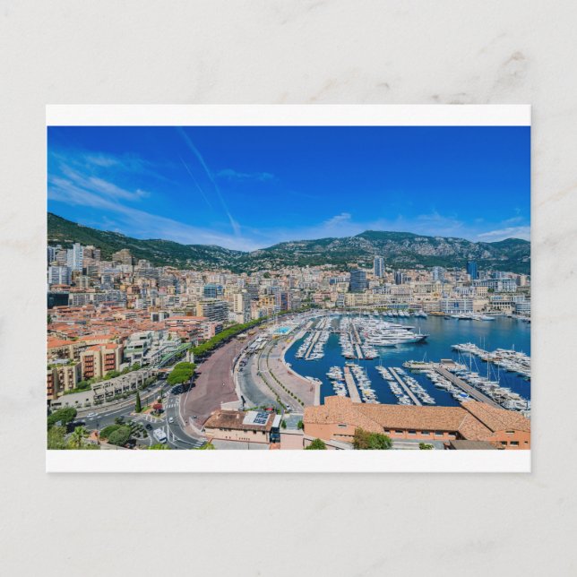 Monaco Skyline Postcard (Front)