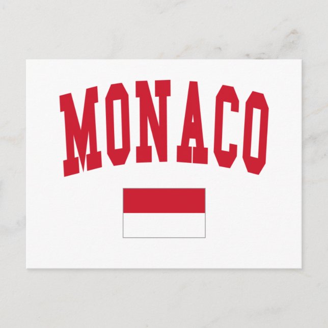 Monaco Style Postcard (Front)