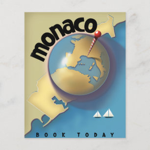 Monaco Travel poster  Flyer