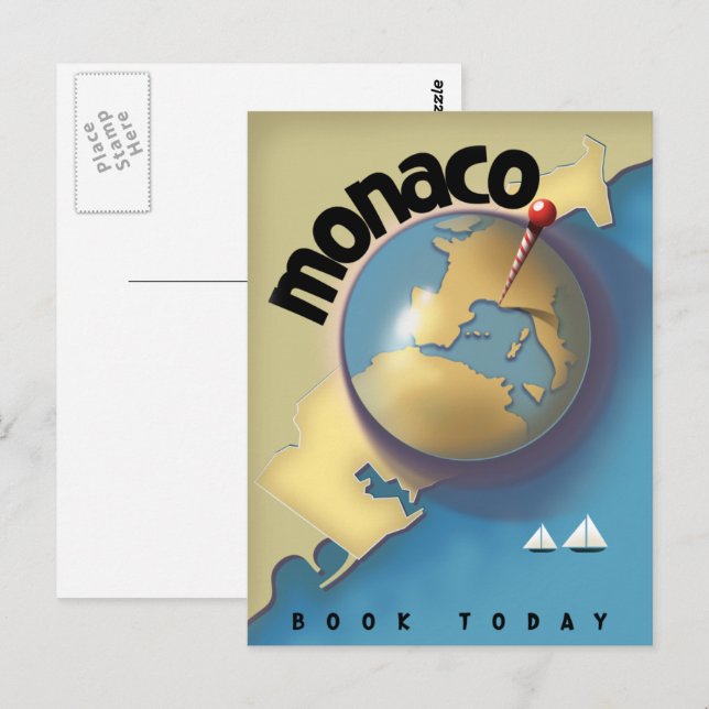 Monaco Travel poster  Postcard (Front/Back)
