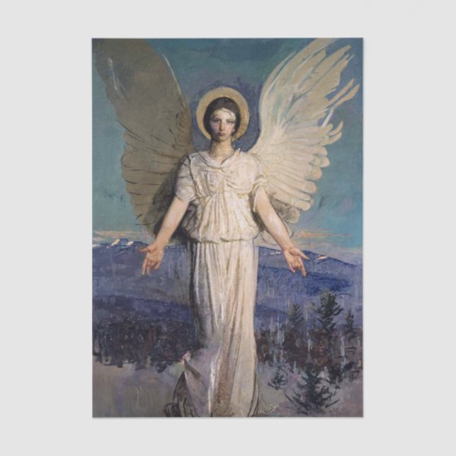 Monadnock Angel by Abbott Handerson Thayer Tissue Paper (Front)
