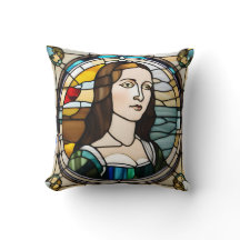 Monalisa Stained Glass Art Style