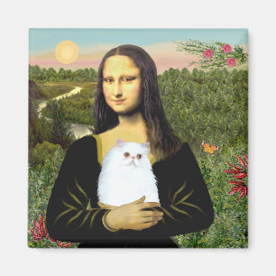 MonaLisa - White Persian kitten #49 Magnet