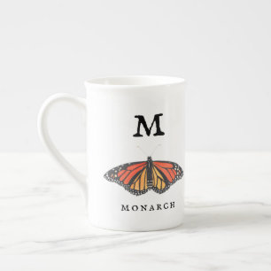 Monarch and Ladybug  Bone China Mug