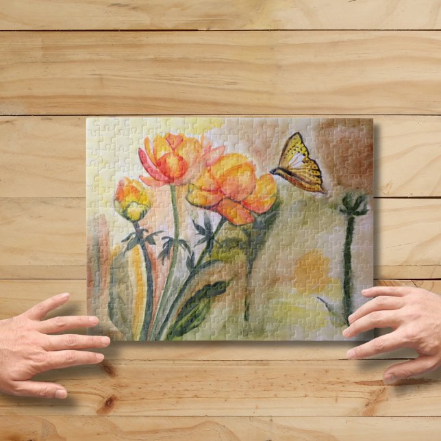 Monarch Beauty: Watercolor Butterfly Jigsaw Puzzle (Creator Uploaded)