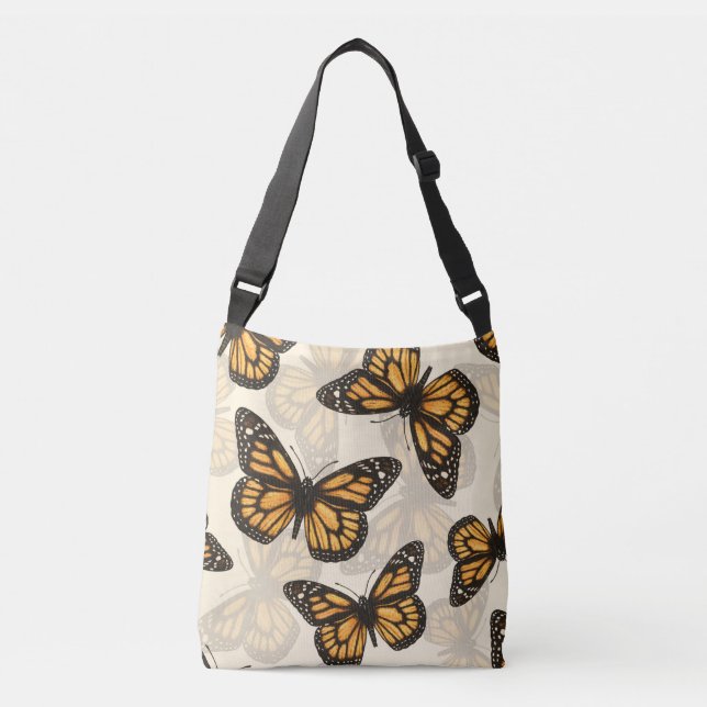 Monarch butterfles crossbody bag (Front)