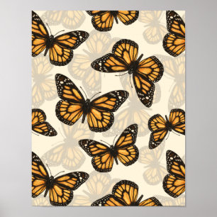 Monarch butterfles poster