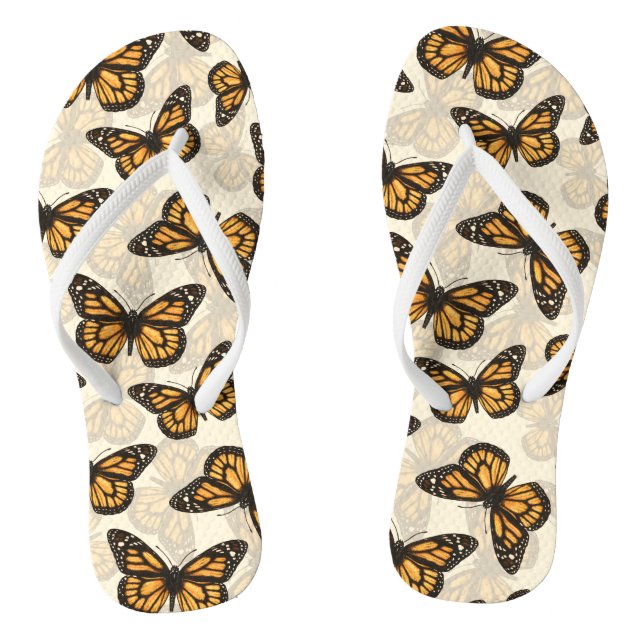 Monarch butterfles thongs (Footbed)