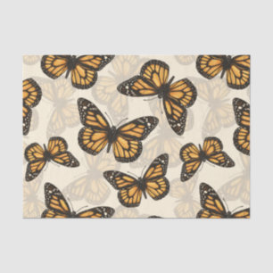 Monarch butterfles tissue paper