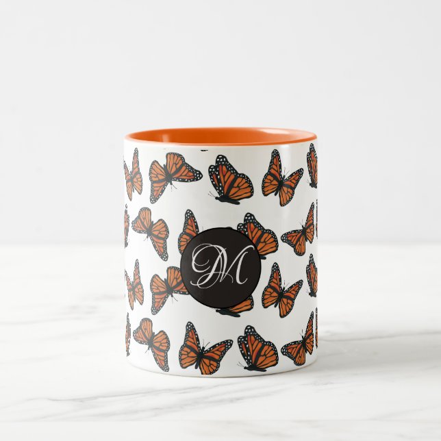 Monarch Butterflies 11 oz Two-Tone Mug (Center)