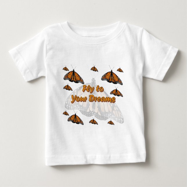 Monarch Butterflies Baby T-Shirt (Front)