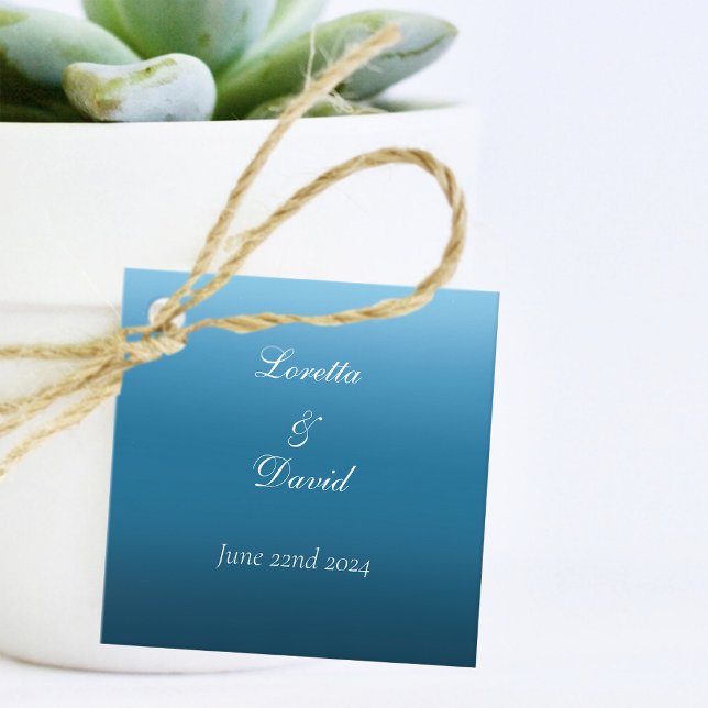 Monarch Butterflies Blue Ombre Favour Tags (Creator Uploaded)