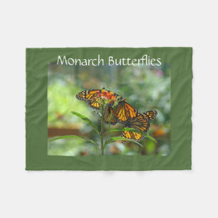 Monarch Butterflies Designer Fleece blankets