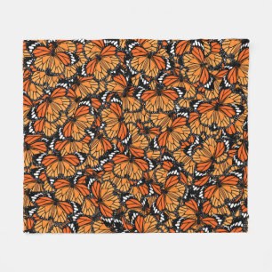 Monarch Butterflies Fleece Blanket