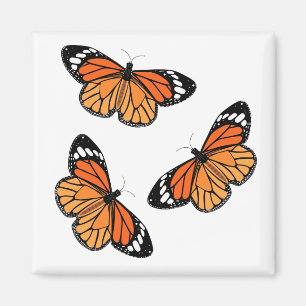 Monarch Butterflies Magnets