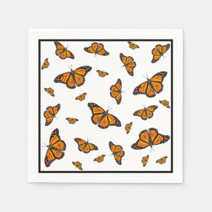 Monarch butterflies  napkin