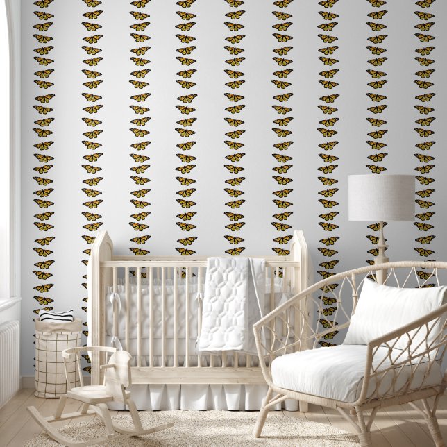 Monarch Butterflies Peel & Stick Wallpaper (Kids)