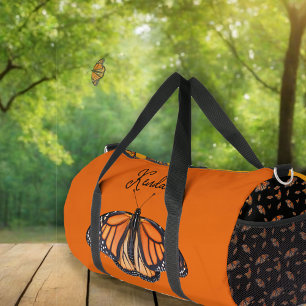 Monarch Butterflies Personalised Duffle Bag