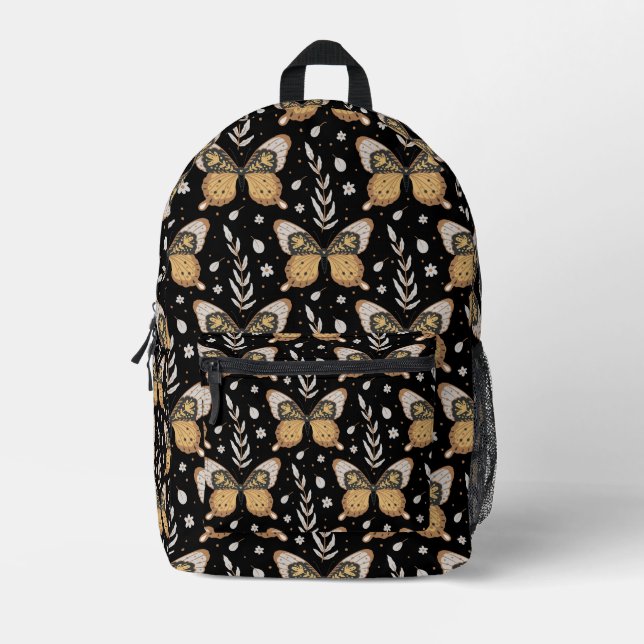 Monarch Butterflies Printed Backpack (Front)