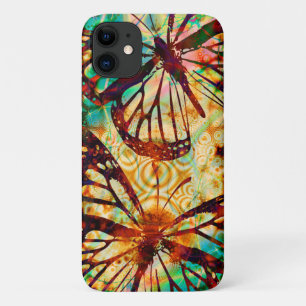 Monarch Butterflies Psychedelic Tie Dye iPhone 11 Case