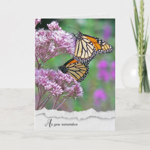 Monarch Butterflies Sympathy card