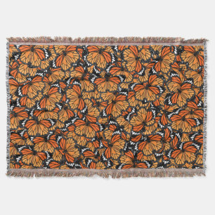 Monarch Butterflies Throw Blanket