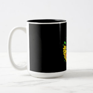 Monarch Butterflies Two-Tone Coffee Mug