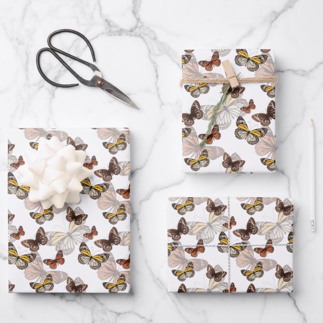 Monarch Butterflies Wrapping Paper (Front)