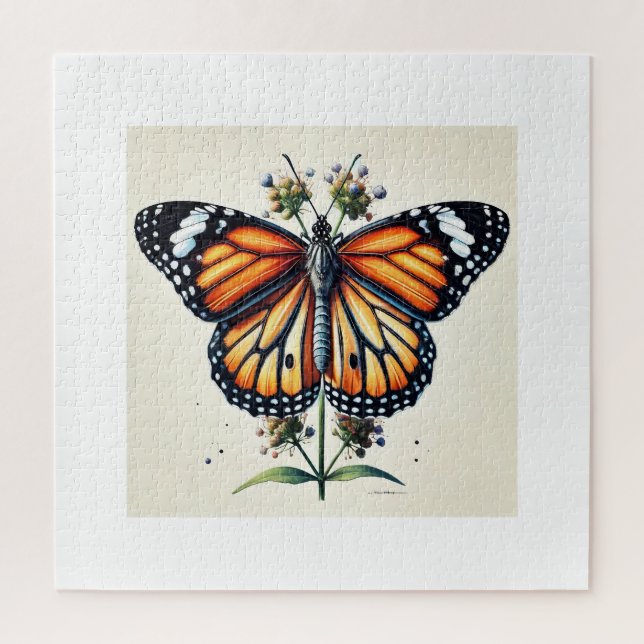 Monarch butterfly 150624IREF111 - Watercolor Jigsaw Puzzle (Vertical)