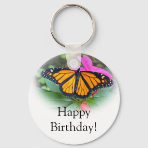 Monarch Butterfly 4 Birthday Key Ring
