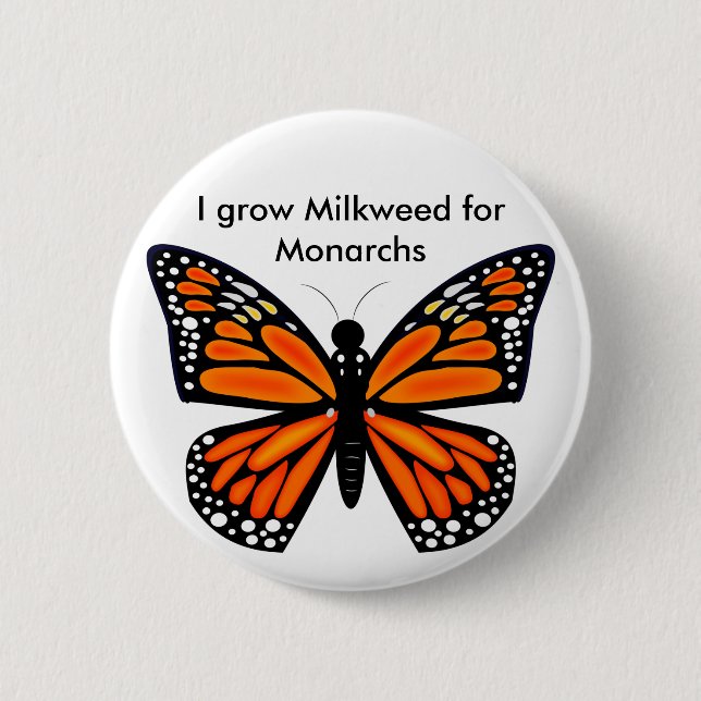 Monarch Butterfly 6 Cm Round Badge (Front)