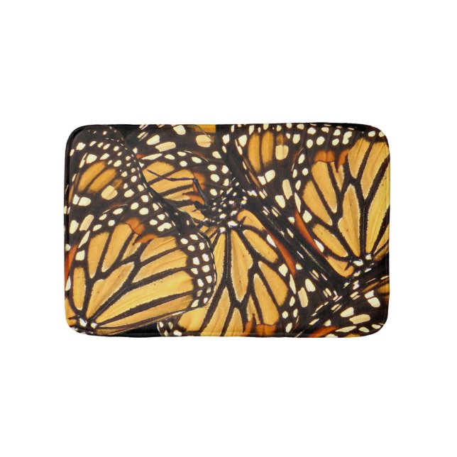 Monarch Butterfly Abstract Bath Mats (Front)