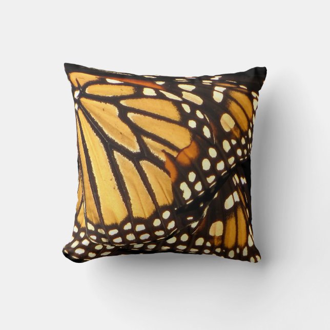Monarch Butterfly Abstract Cushion (Front)