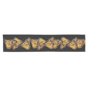 Monarch Butterfly Abstract Short Table Runner