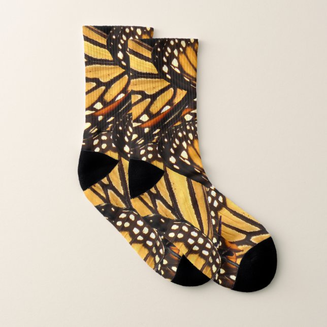 Monarch Butterfly Abstract Socks (Pair)