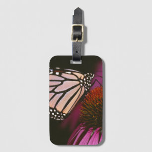 Monarch Butterfly and Purple Flower Luggage Tag