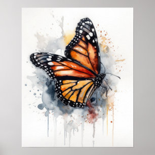 Monarch Butterfly Art Print Poster