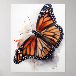 Monarch Butterfly Art Print Poster