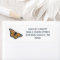 Monarch Butterfly Art Return Address Label