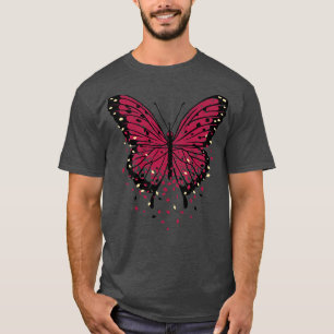 Monarch Butterfly Autumn Leaves Viva Magenta by To T-Shirt