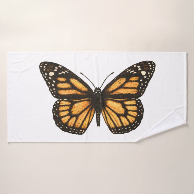 Monarch butterfly bath towel set (Bath Towel)