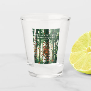 Monarch Butterfly Biosphere Reserve Mexico Shot Glass