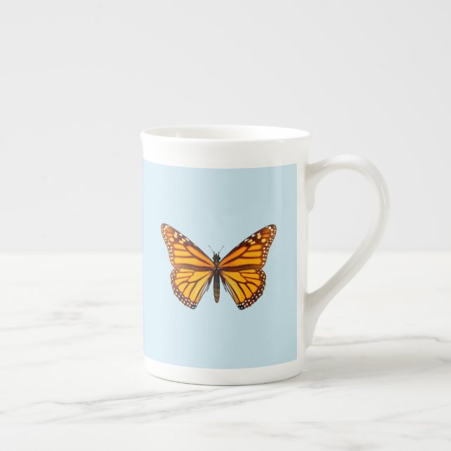 Monarch Butterfly Bone China Mug (Right)